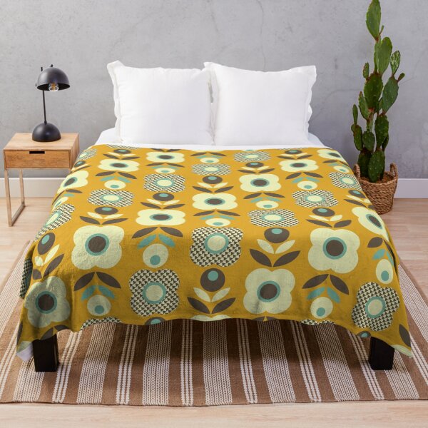 Item preview, Blomma, 1970s Groovy Retro Flower Seamless Pattern - Retro Styles designed and sold by BesanoStyle.