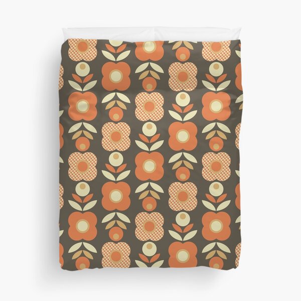 Item preview, Blomma, 1970s Groovy Retro Flower Seamless Pattern - Retro Styles designed and sold by BesanoStyle.