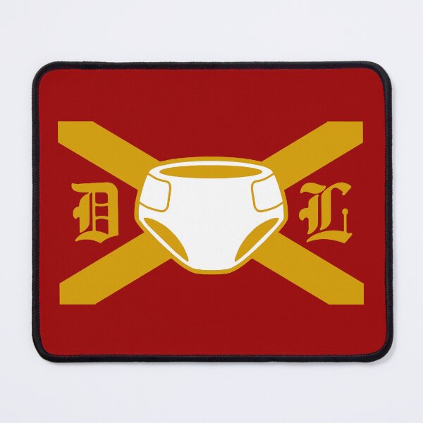 Item preview, GOLD DIAPER LOVER FLAG designed and sold by Mister Krinkles.