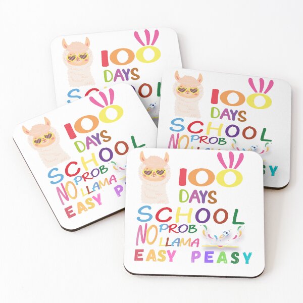 Item preview, 100 days of school no problem Llama kids designed and sold by SamXDesigns.