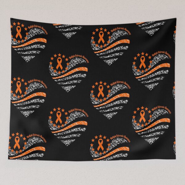 Item preview, Multiple Sclerosis Awareness Heart Glitter designed and sold by Mnightsa.