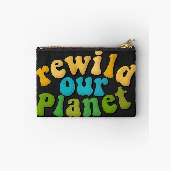Aperçu de l'œuvre Rewild Our Planet Environmental Advocacy Rewilding Retro Green créée et vendue par cashewdays.