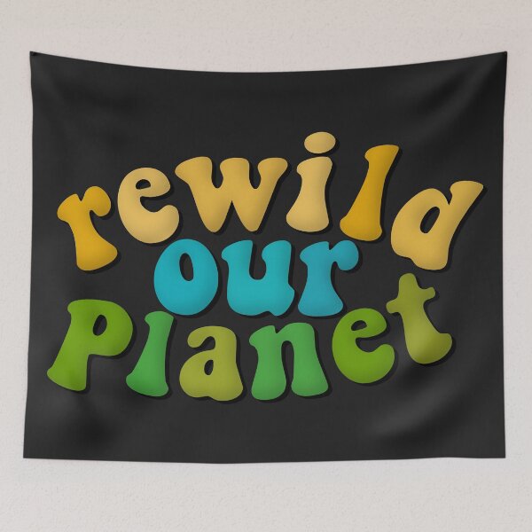 Item preview, Rewild Our Planet Environmental Advocacy Rewilding Retro Green designed and sold by cashewdays.