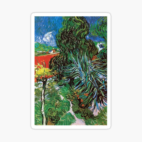 Vincent van Gogh The Garden of Dr. Gachet in Auvers Sticker