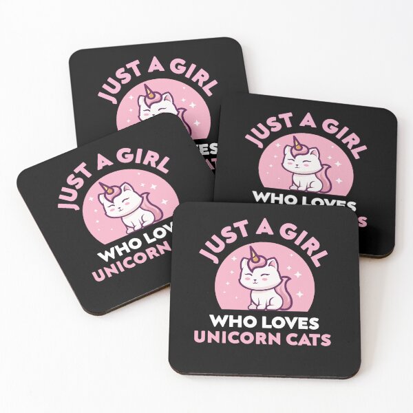Item preview, Just A Girl Who Loves Unicorn Cats Kawaii designed and sold by brandoseven.