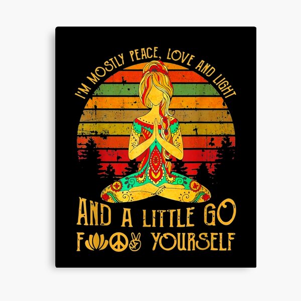 Item preview, Peace, I´m mostly peace, love & light - And a little go fuck yourself designed and sold by urban-design.