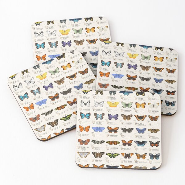 Item preview, Butterfly Types Vintage Color designed and sold by Mnightsa.