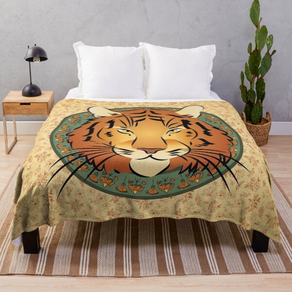 Item preview, Tiger - Art Nouveau style animal illustration designed and sold by FunnyChameleon.