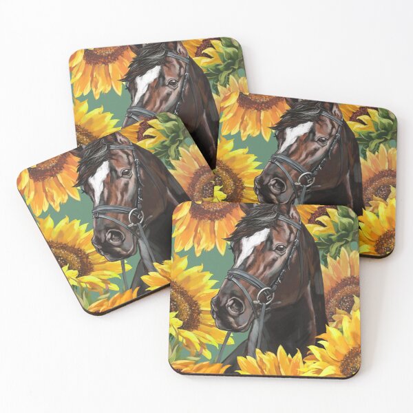 Item preview, Horse Sunflower Floral designed and sold by Mnightsa.