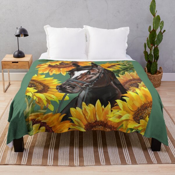 Item preview, Horse Sunflower Floral designed and sold by Mnightsa.