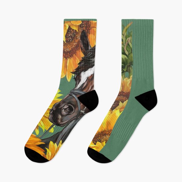 Item preview, Horse Sunflower Floral designed and sold by Mnightsa.