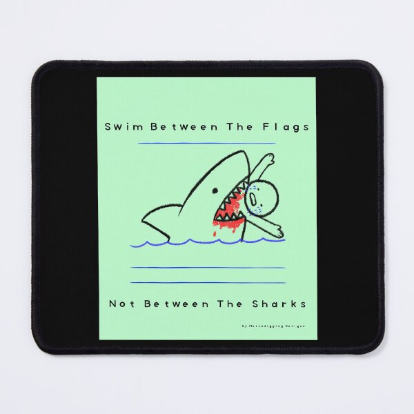 Item preview, Swim Between The Flags designed and sold by MottoDigging.