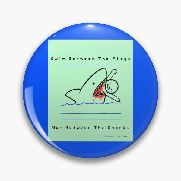 Item preview, Swim Between The Flags designed and sold by MottoDigging.