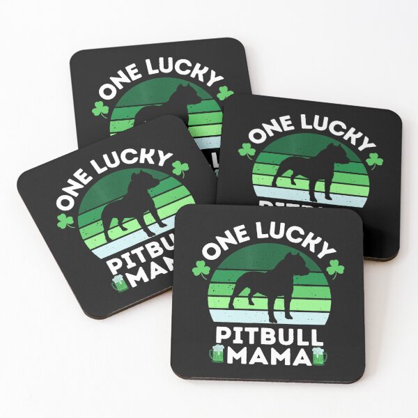 Item preview, St Patrick's Day One Lucky Pitbull Mama Pitbulldog designed and sold by lytainhan89.
