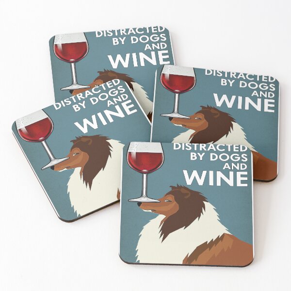Item preview, Easily Distracted By Dogs And Wine designed and sold by Chapman88.