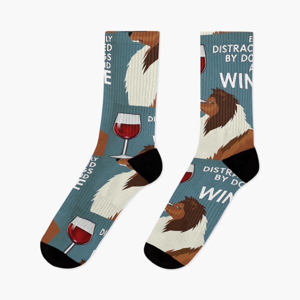 Item preview, Easily Distracted By Dogs And Wine designed and sold by Chapman88.