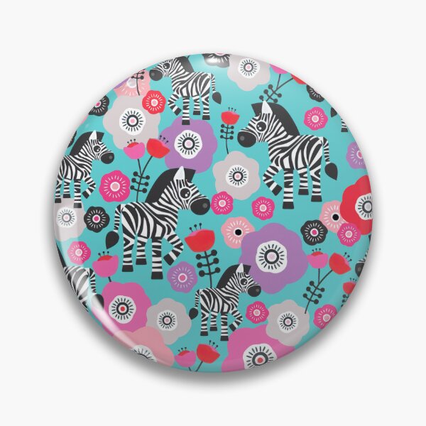 Item preview, Colorful Zebra Floral  designed and sold by Mnightsa.