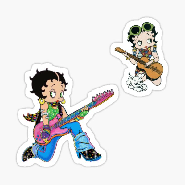 Boop Y2k rockstar aesthetic Sticker