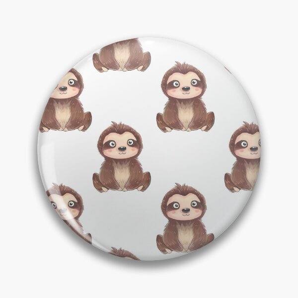 Item preview, Cute Sloth Drawing Pattern designed and sold by Mnightsa.