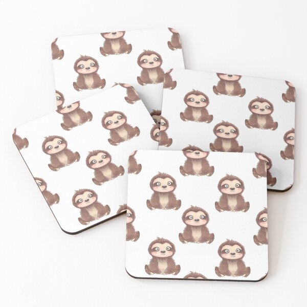 Item preview, Cute Sloth Drawing Pattern designed and sold by Mnightsa.