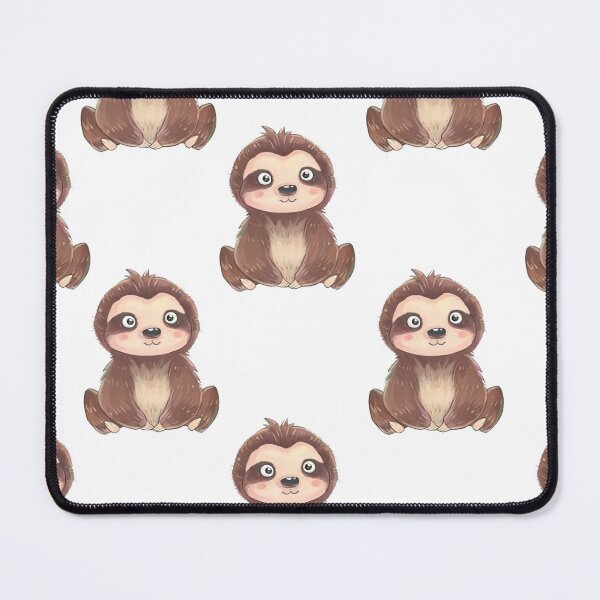 Item preview, Cute Sloth Drawing Pattern designed and sold by Mnightsa.
