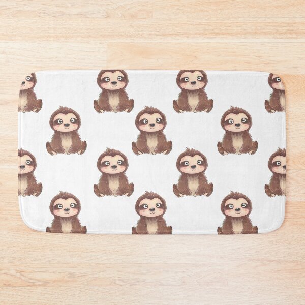 Item preview, Cute Sloth Drawing Pattern designed and sold by Mnightsa.