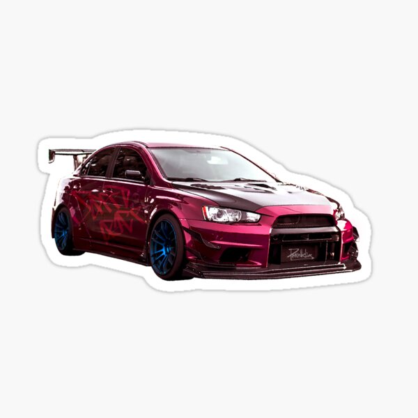 "Evo X" Sticker for Sale by Etien Redbubble