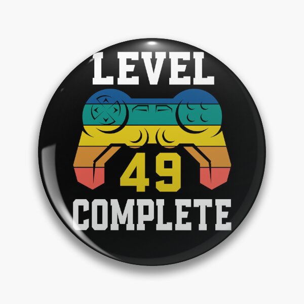 Item preview, Level 49 Complete, Retro Video Gamer 49th Birthday designed and sold by Fabvity.