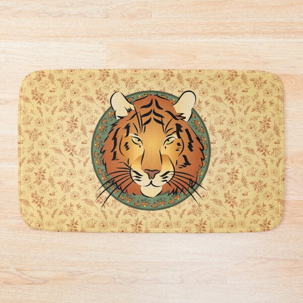 Artikelvorschau, Tiger - Tierillustration im Jugendstil entworfen und verkauft von FunnyChameleon.