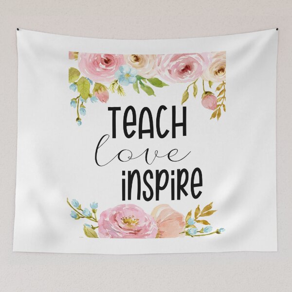 Item preview, teach love inspire flower designed and sold by Chapman88.