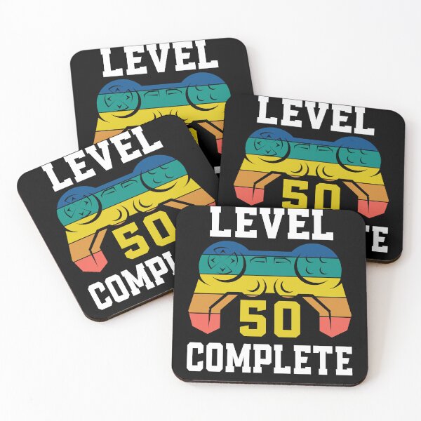 Item preview, Level 50 Complete, Retro Video Gamer 50th Birthday designed and sold by Fabvity.