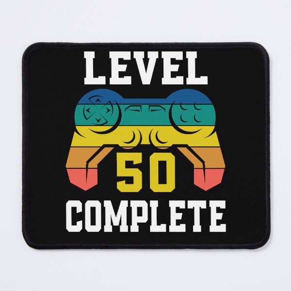 Item preview, Level 50 Complete, Retro Video Gamer 50th Birthday designed and sold by Fabvity.