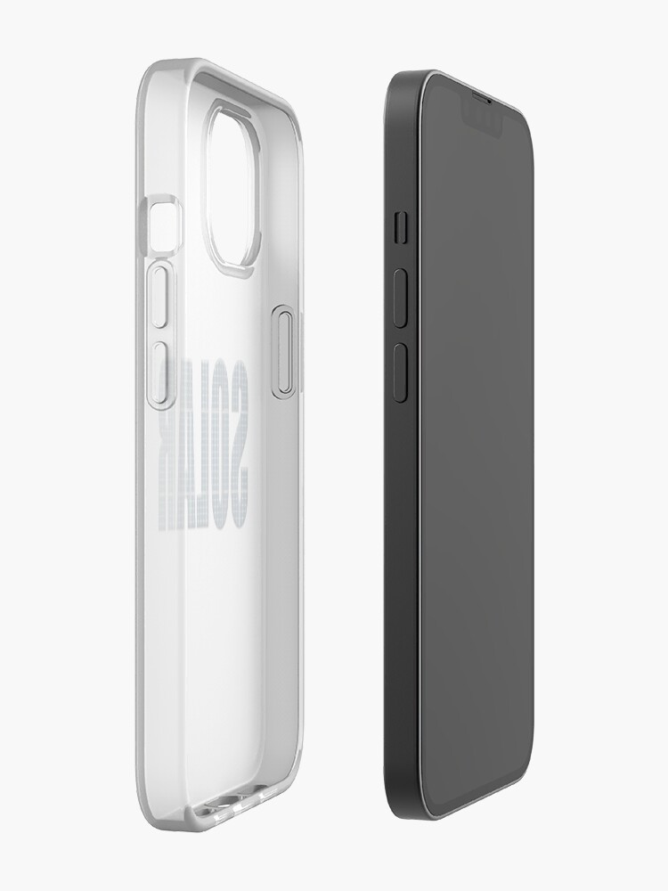 Solar energy photovoltaic panels with the word Solar iPhone Case