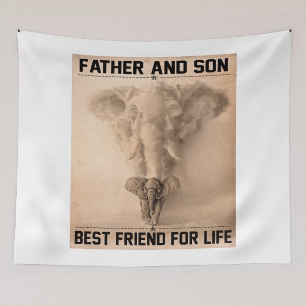 Item preview, Elephant Father and Son Best Friend for Life Canvas Poster designed and sold by Chapman88.