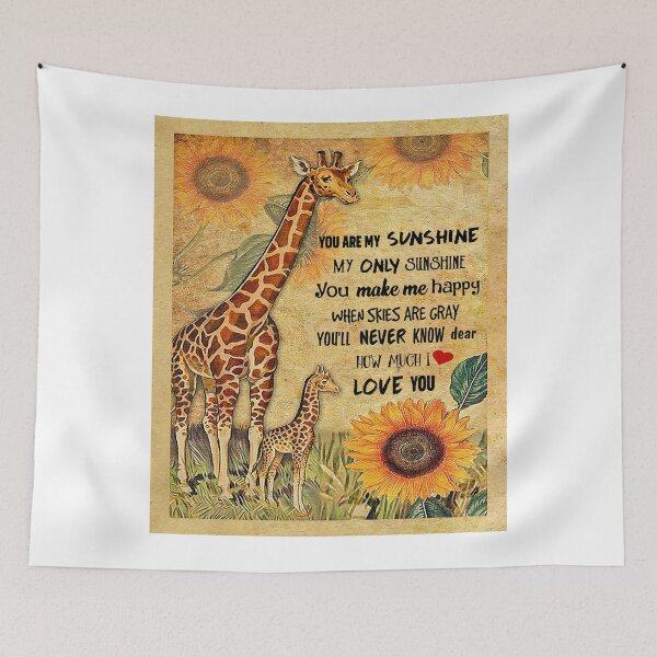 Item preview, Giraffe Sunshine Canvas Poster designed and sold by Chapman88.