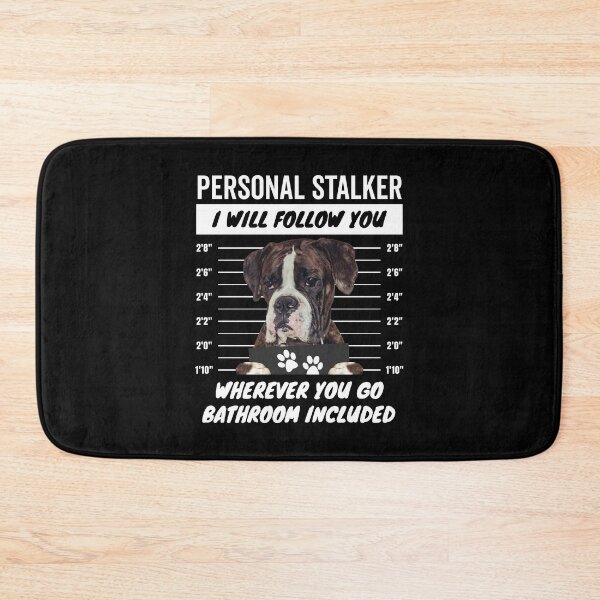 Item preview, Personal Stalker Dog – Brindle Boxer designed and sold by More Cute Dogs.