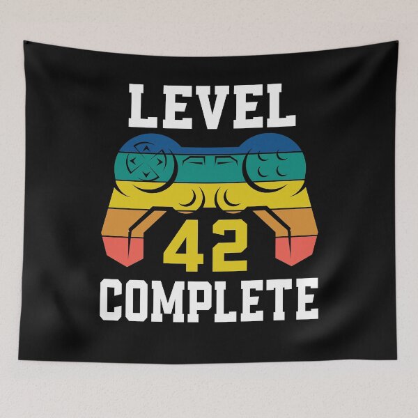 Item preview, Level 42 Complete, Retro Video Gamer 42nd Birthday designed and sold by Fabvity.