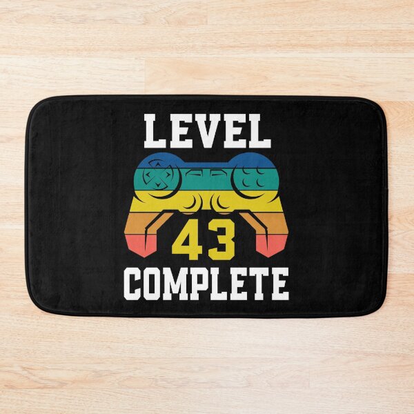 Item preview, Level 43 Complete, Retro Video Gamer 43rd Birthday designed and sold by Fabvity.