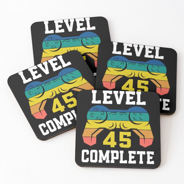 Item preview, Level 45 Complete, Retro Video Gamer 45th Birthday designed and sold by Fabvity.