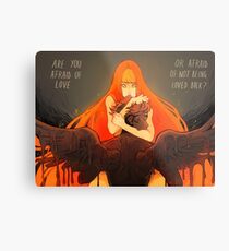 Amour et peur Impression métallique