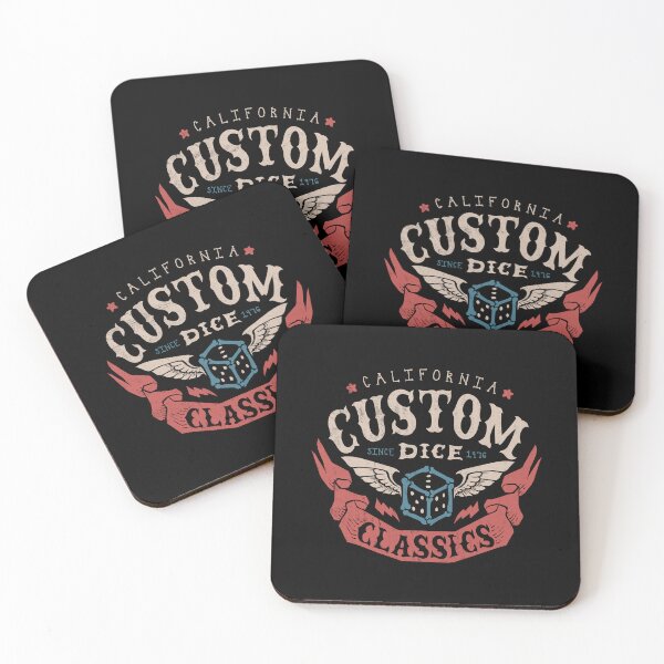 Item preview, Custom Dice Classics - California (dark) designed and sold by RoleplayRealm.