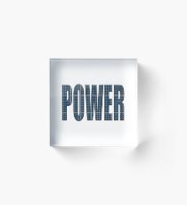 Power word solar panels Acrylic Block