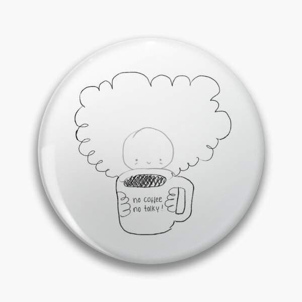Aperçu de l'œuvre Illustration de gribouillage « Pas de café, pas de bavardage » créée et vendue par stringbbeans.