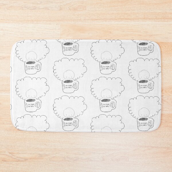 Item preview, No coffee no talky doodle illustration designed and sold by stringbbeans.