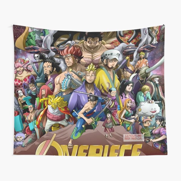 One Piece Integrated Luffy tapestry animation Blood poster