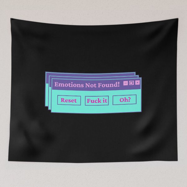 Item preview, Error 404 Emotions Not Found designed and sold by Hoetoons.