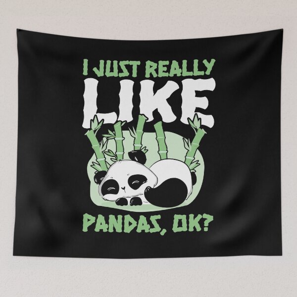 Item preview, I Just Really Like Pandas designed and sold by murkyswamp.