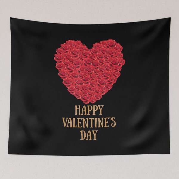 Item preview, Happy Valentines Day Flowers Rose Heart  designed and sold by bessiey23.