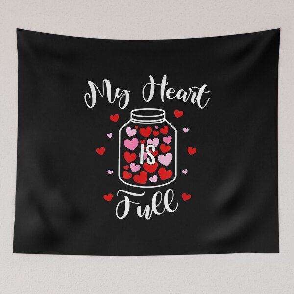 Item preview, Valentines Day My Heart Is Full Love Heart Graphic Men Women  designed and sold by cysandy.