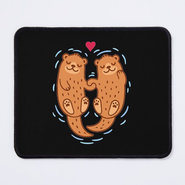 Item preview, Cartoon Otter Couple Valentines designed and sold by SweetPea49.